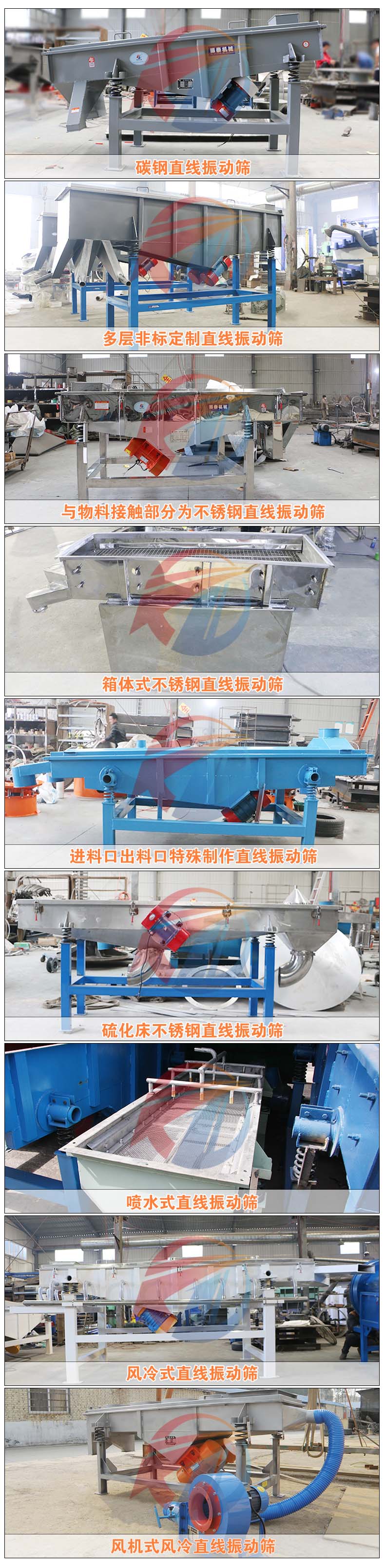 不同類型直線篩解析 不同類型直線篩解析