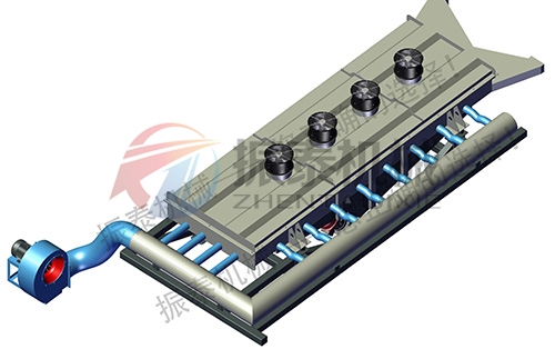 風(fēng)冷式直線震動篩工作原理 風(fēng)冷式直線震動篩工作原理