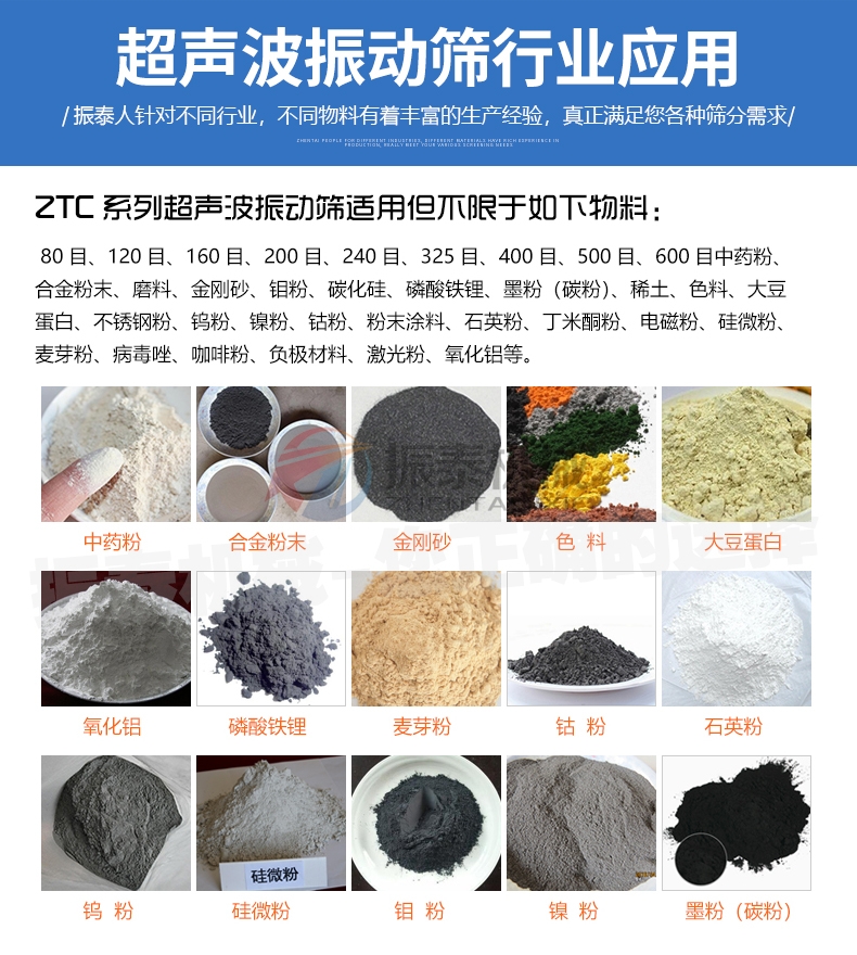 醫(yī)藥色素超聲波振動篩行業(yè)應(yīng)用