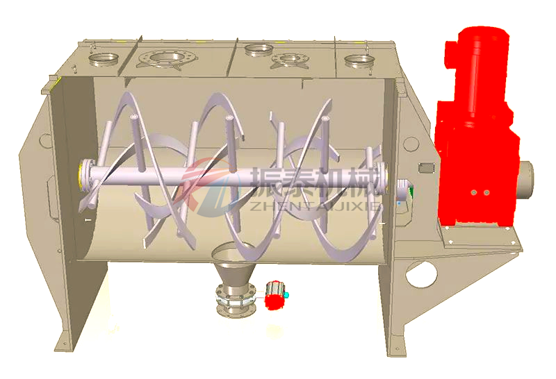 鋰電池材料臥式螺帶混合機原理 鋰電池材料臥式螺帶混合機原理